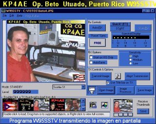 KP4AE, Beto, Programa W95SSTV